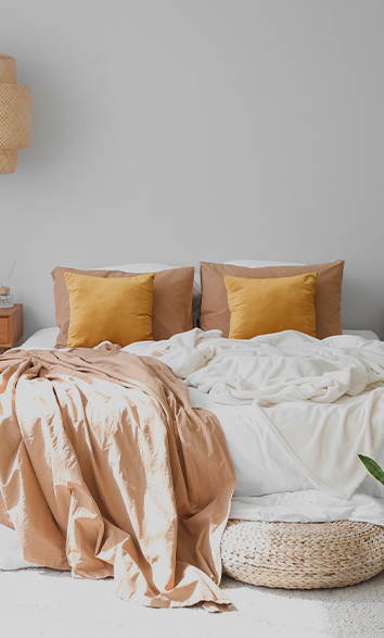 Messy bed